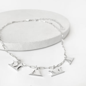 MAMA Letters Necklace - Silver